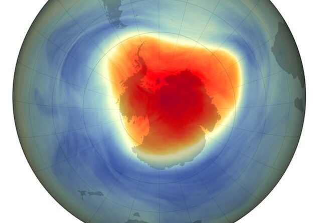 NASA revealed that the hole in the ozone layer (pictured) was at its seventh level since 1992 this year.