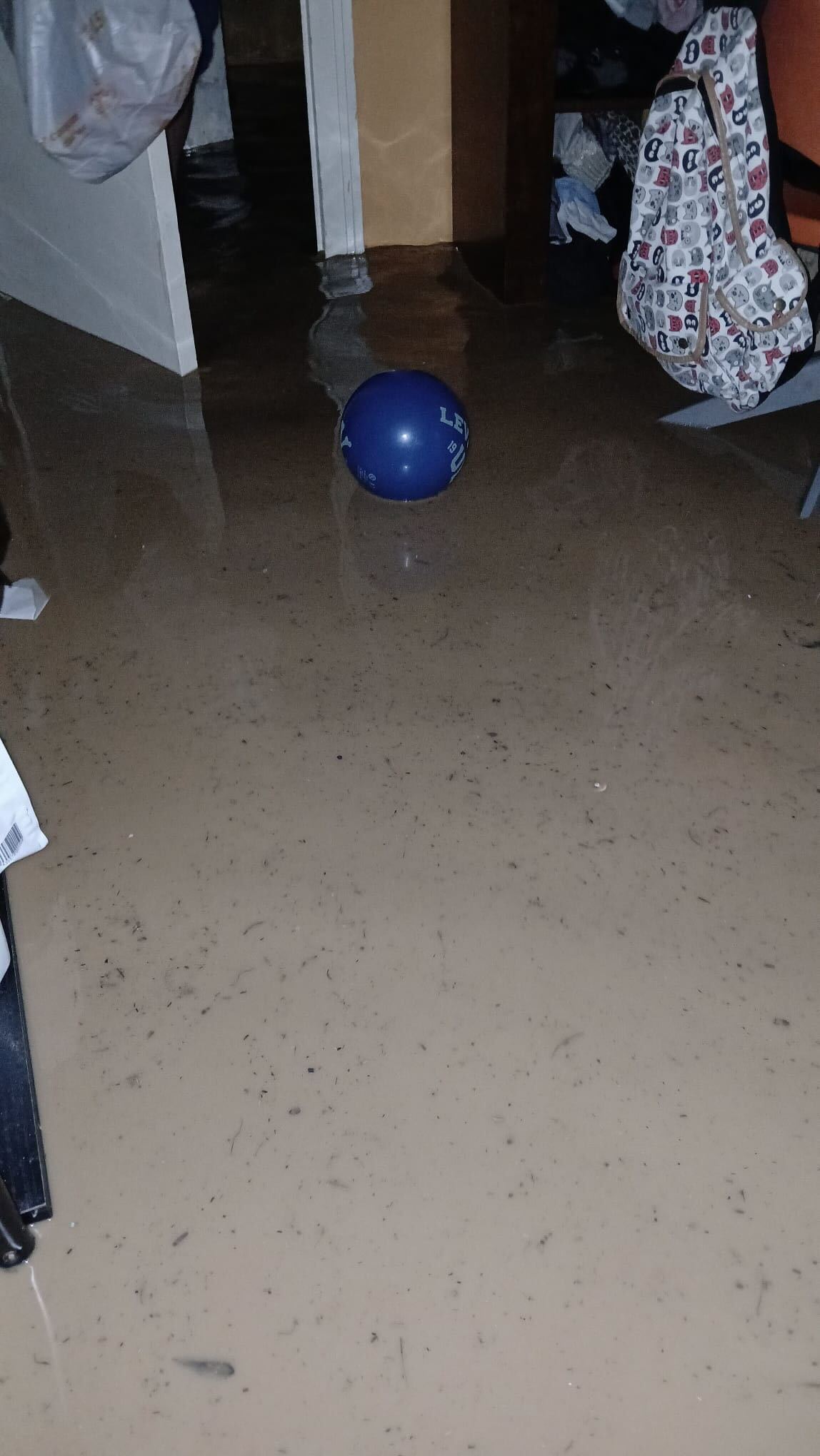 Alba's house in Alfafar was soaked by two meters of water after the storm hit